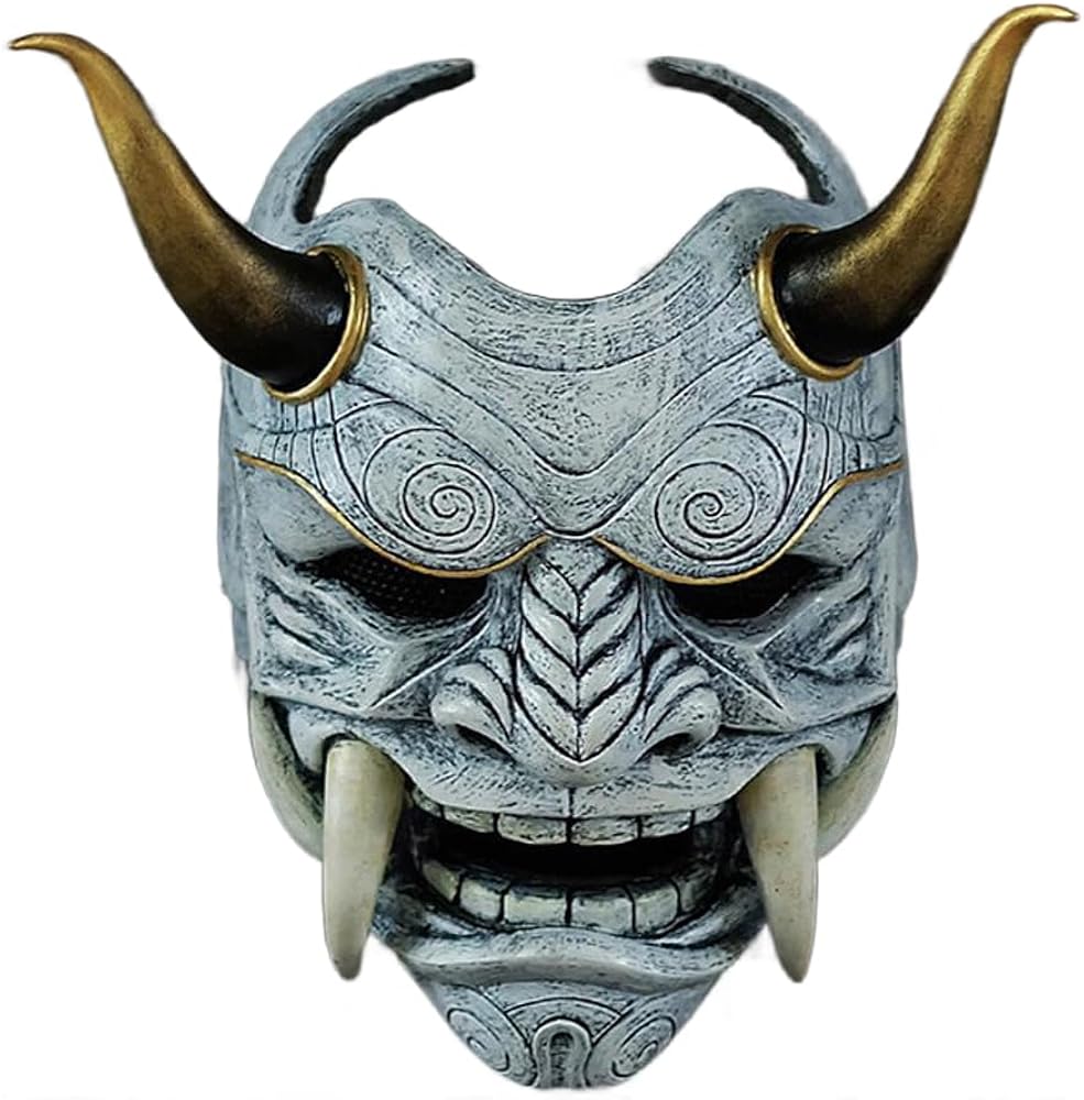 Amazon.co.jp: [Caividom] 般若のお面 ハロ マスク 鬼の面 仮面