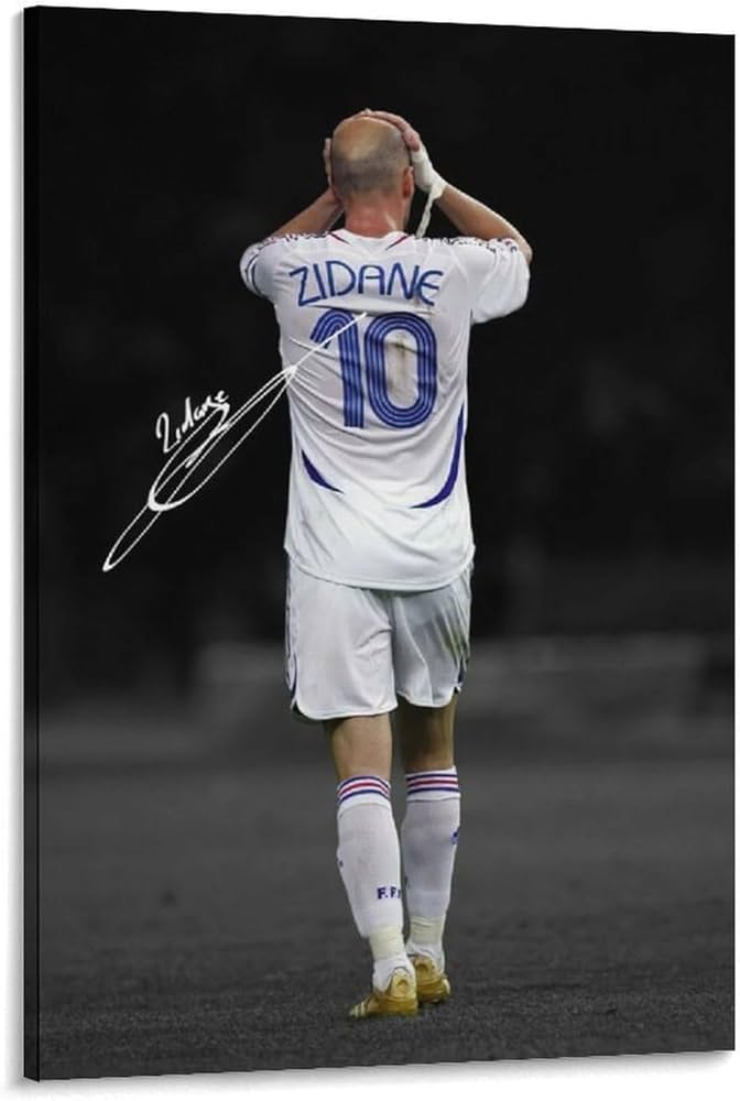 Amazon.co.jp: サッカー選手ジネディーヌ・ジダン ホーム装飾アート
