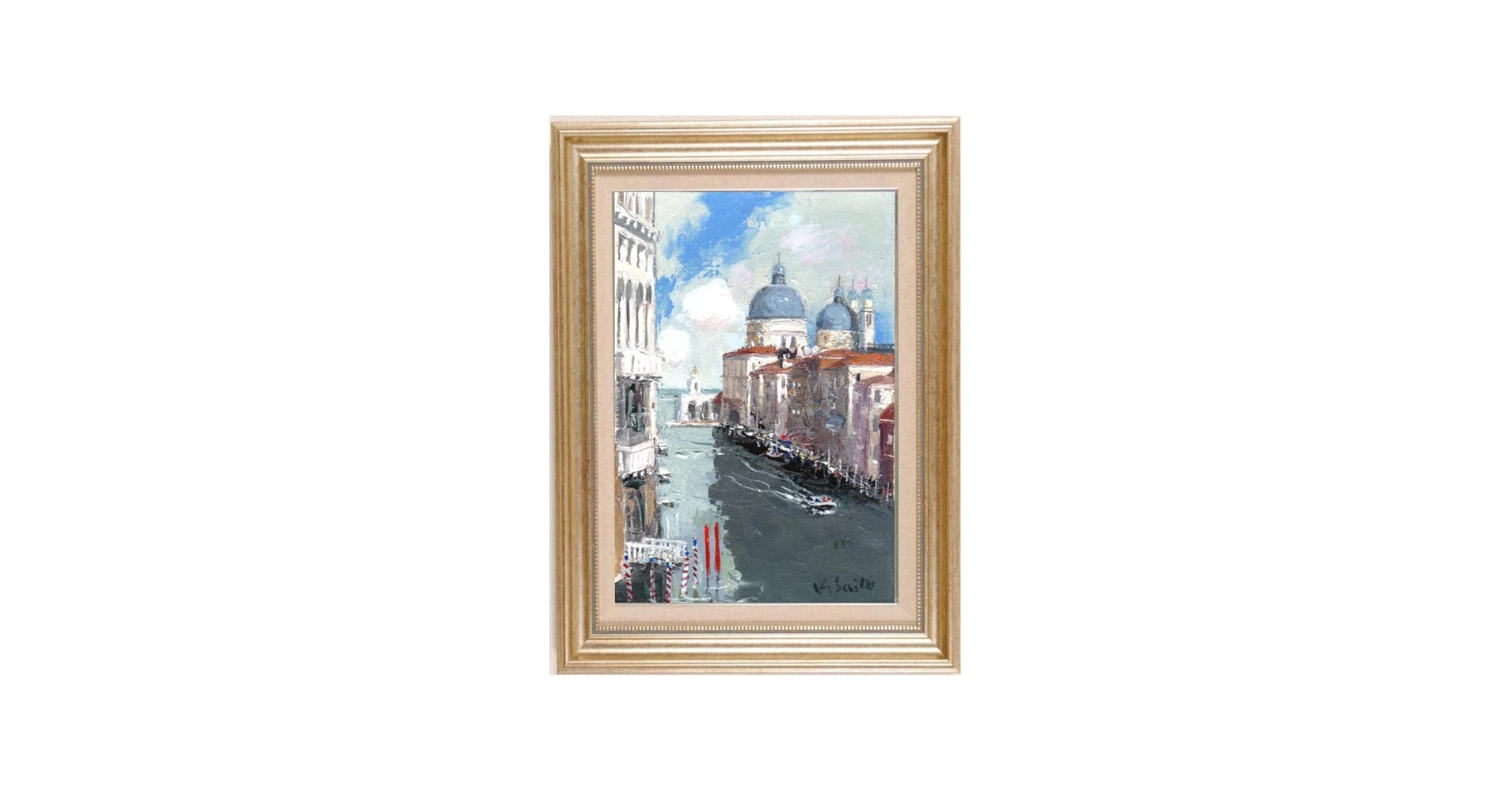 Amazon.co.jp: 斉藤要 ベネチア イタリア 絵画 風景画 ベニス 油絵