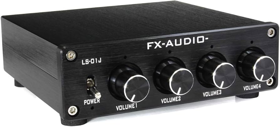 Amazon | FX-AUDIO- LS-01J [ブラック] 4chラインスプリッター