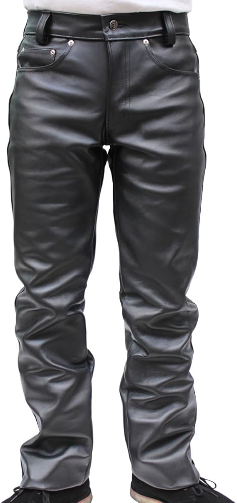 Amazon.co.jp: [ショット] N.Y.C 600US LEATHER PANTS パンツ メンズ