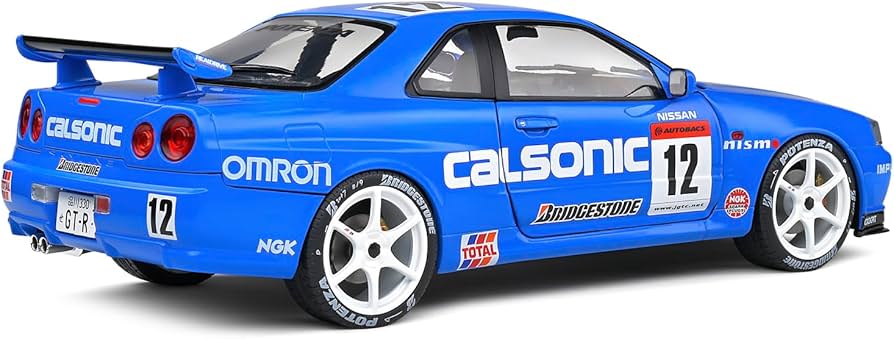 Amazon.com: Motor city classics 1:18 Nissan Gt-R (R34