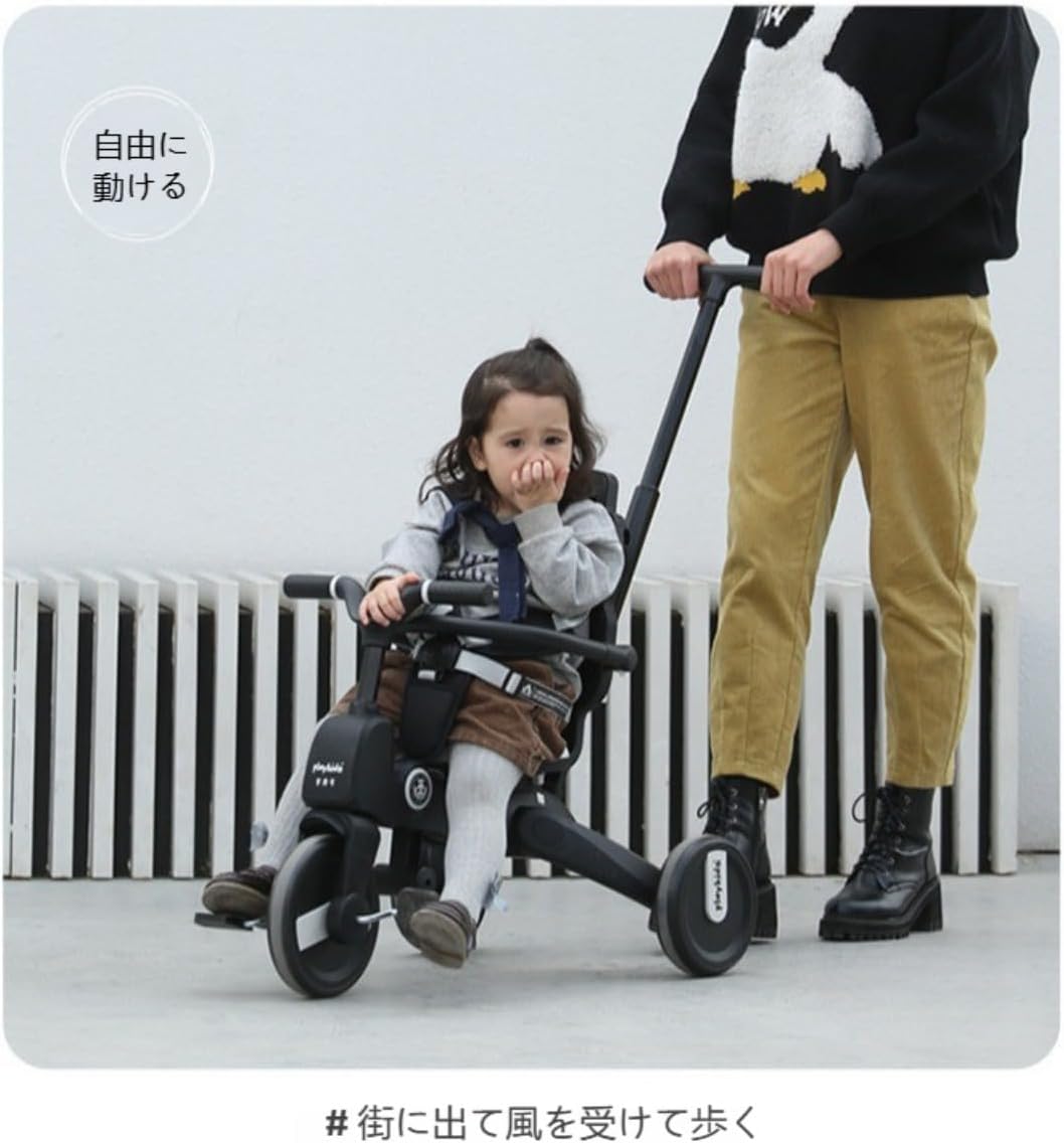 7in1 折りたたみ式三輪車 6ヶ月-6歳対応 GRAY 7in1 折りたたみ式三輪車