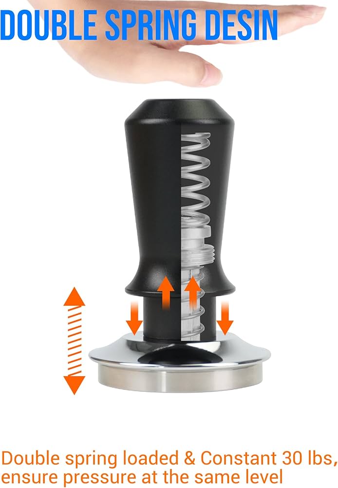 Amazon.com: LeMuna Professional 53mm Double Spring Loaded Espresso