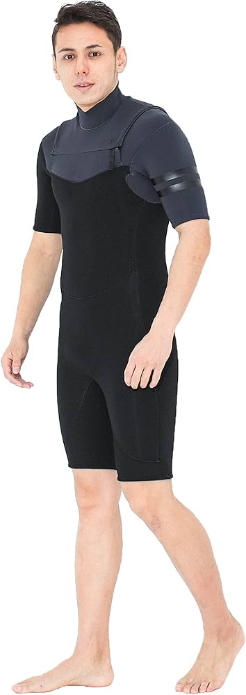 Amazon.co.jp: FELLOW Wetsuit, Spring, 0.1 inch (3 mm), Chest Zip