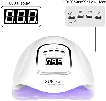 Amazon.co.jp: 150W UV LEDネイルランプ、マニキュア用ジェルネイル