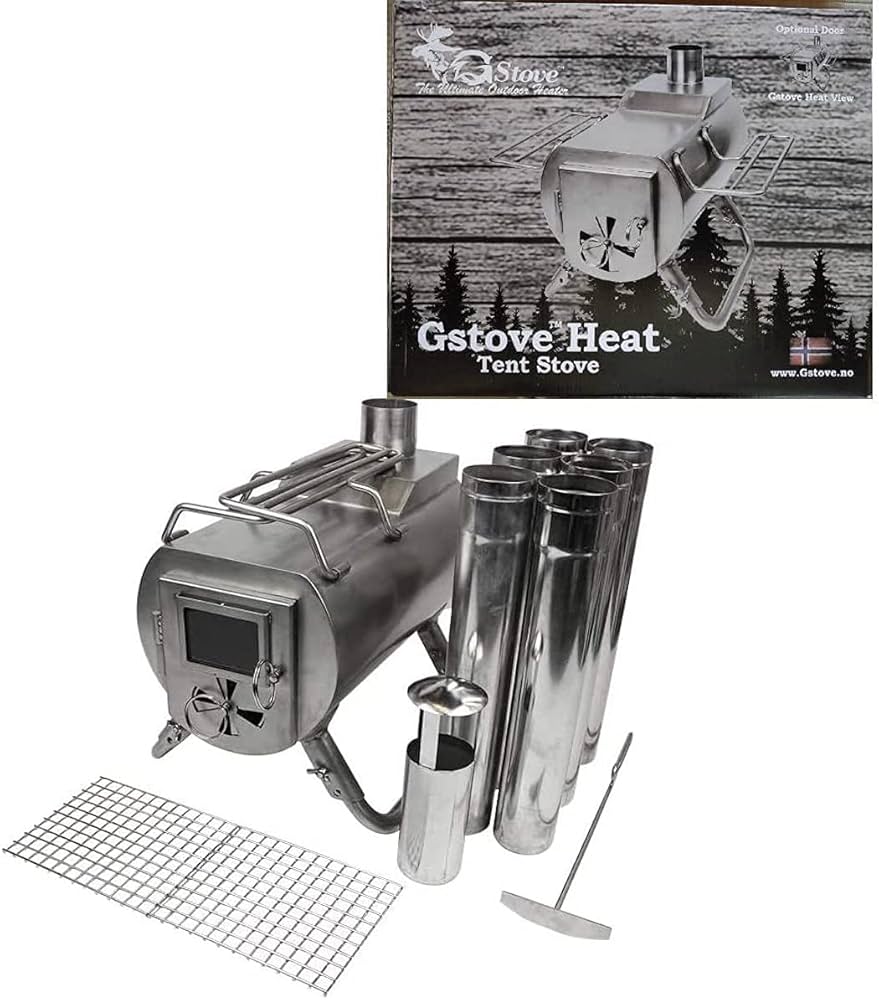 Amazon | ジーストーブ G-Stove Heat View 本体セット 小型 軽量 薪