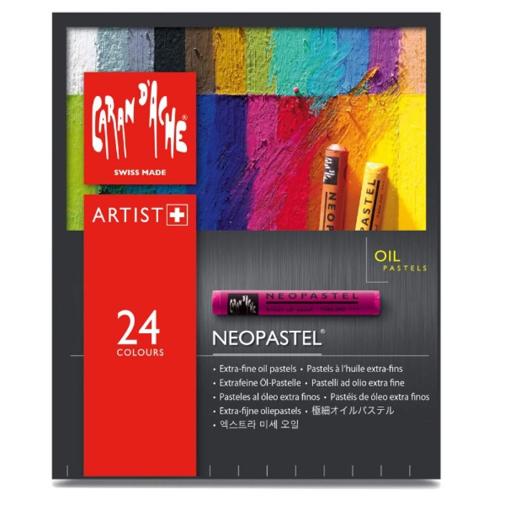 Caran D'ache Neopastel Oil Pastels Set Of 24 (7400.324) : Amazon