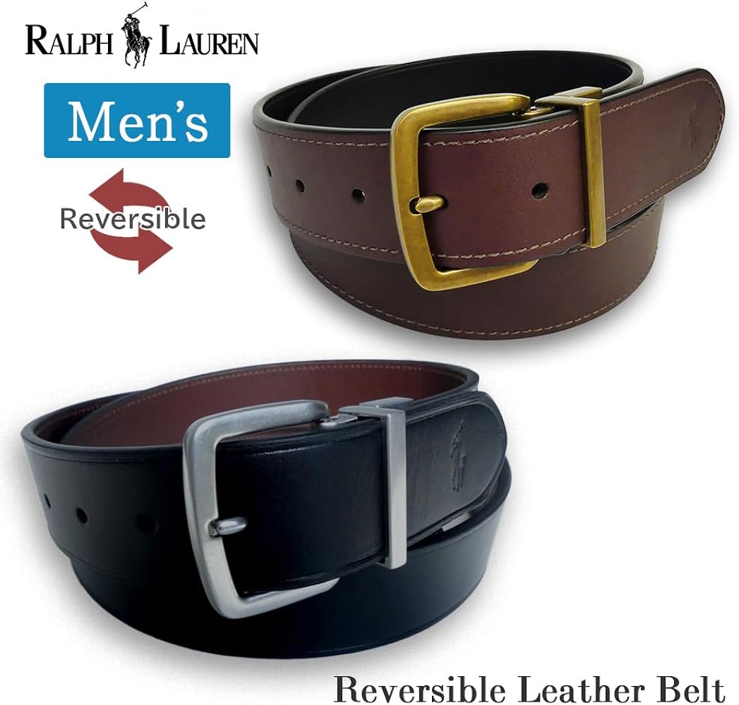 Amazon | RALPH LAUREN ポロ ラルフローレン リバーシブル ベルト