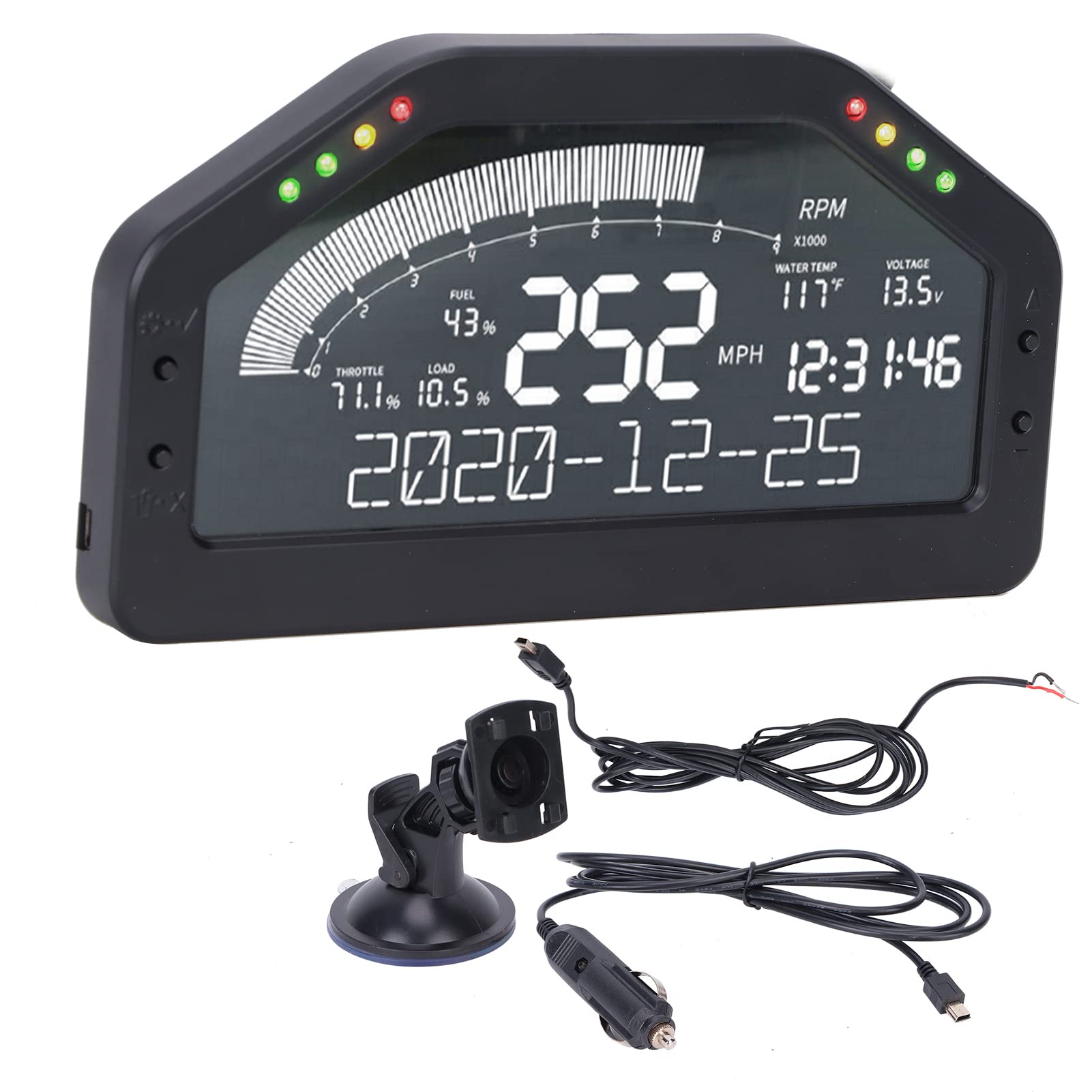 Amazon.co.jp: デジタルスピードメーター、SINCOTECHダッシュレース