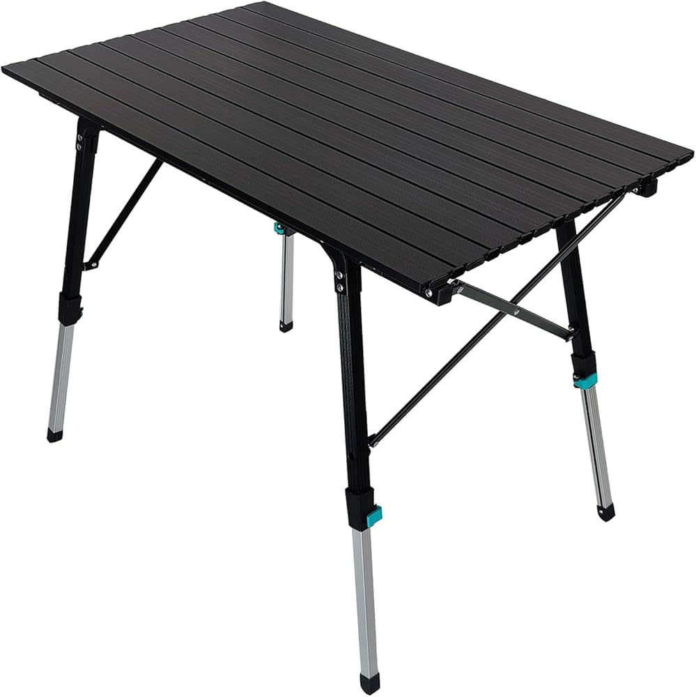 Amazon | Kaitou アウトドア テーブル 折りたたみ アルミ ロール 天板