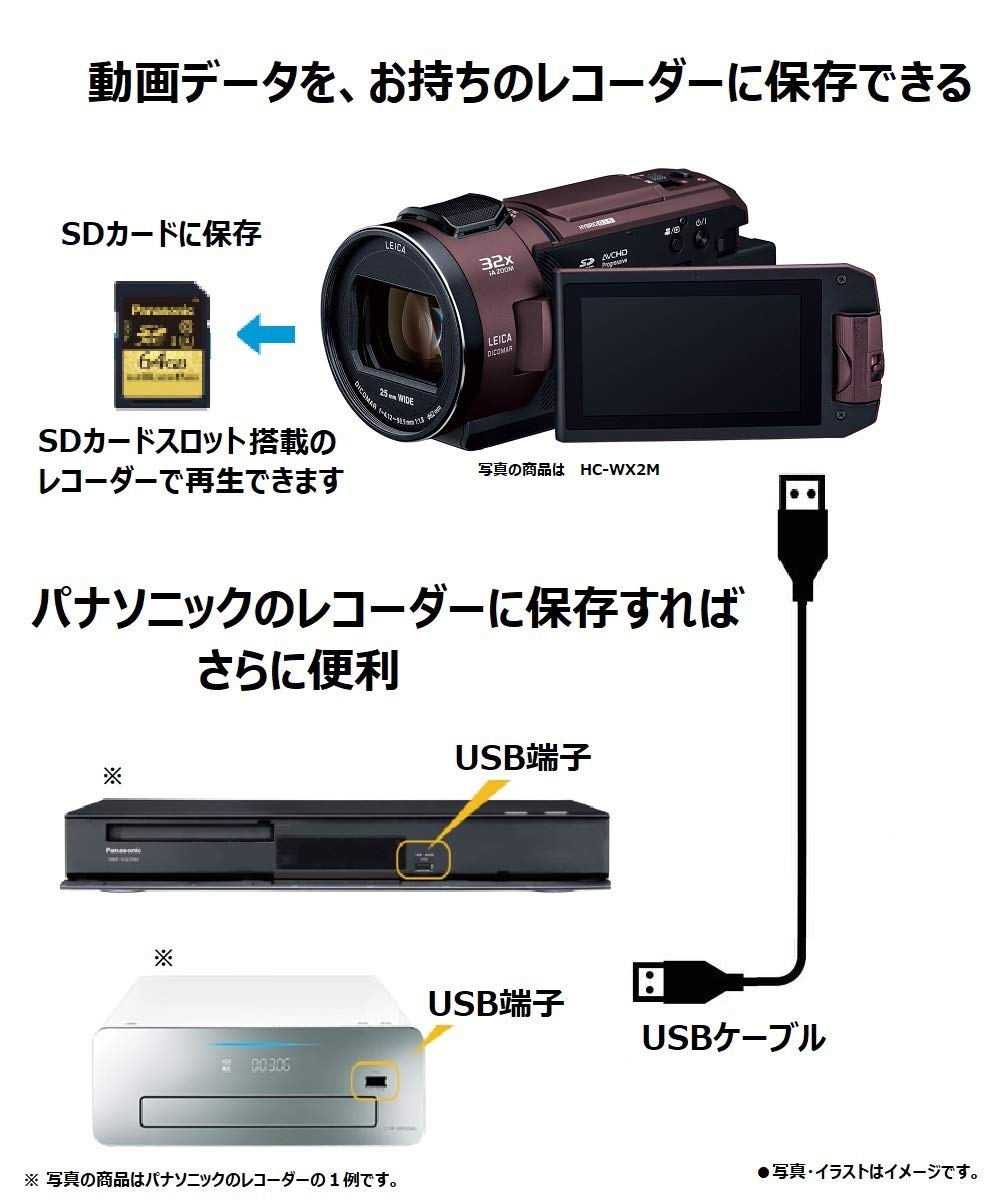 Amazon.co.jp: Panasonic 4K VX2M 64GB Camcorder 24x Optical Zoom