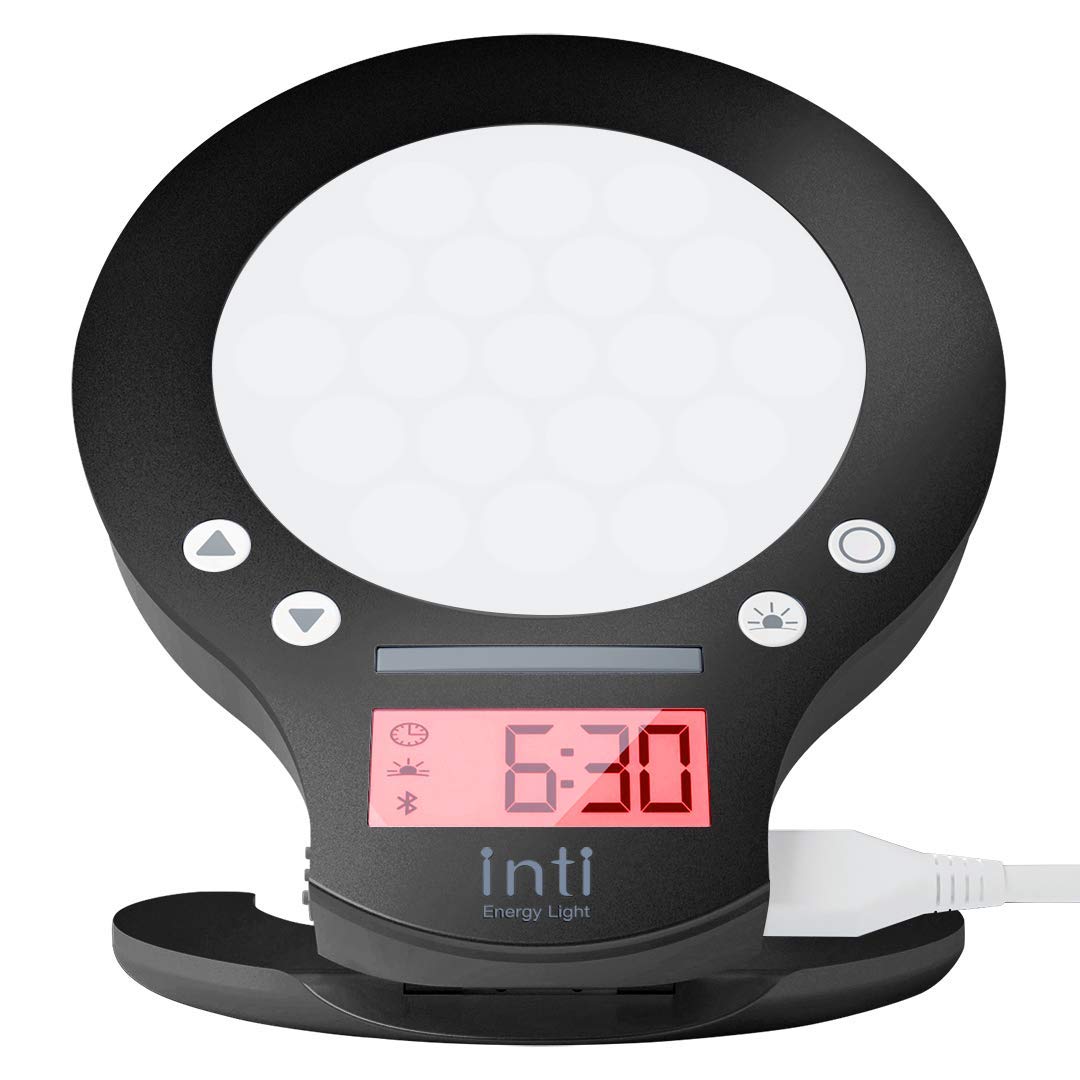 Amazon.co.jp : moonmoon 目覚まし時計 光 inti4s ブラック 目覚まし