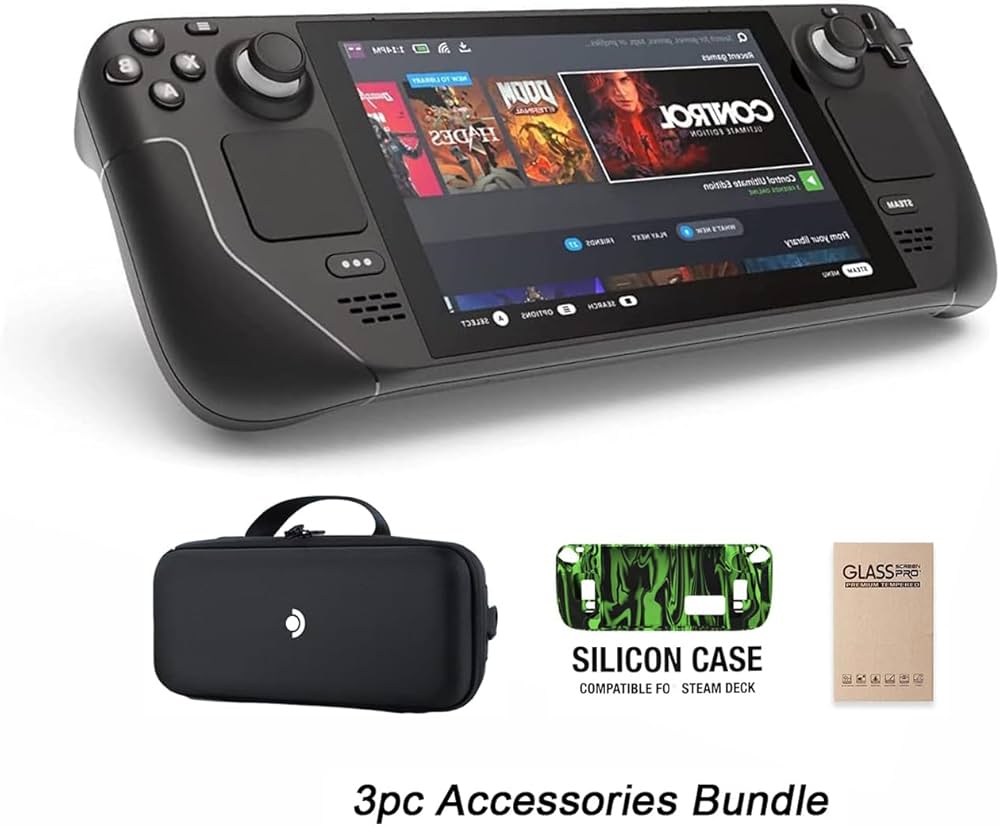 スチームデック Steam Deck LCD 512GB ケースと充電器付き スチーム