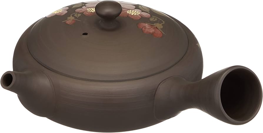 Amazon｜常滑焼 玉光茶極浅赤花 急須 M258 140ml F249｜急須