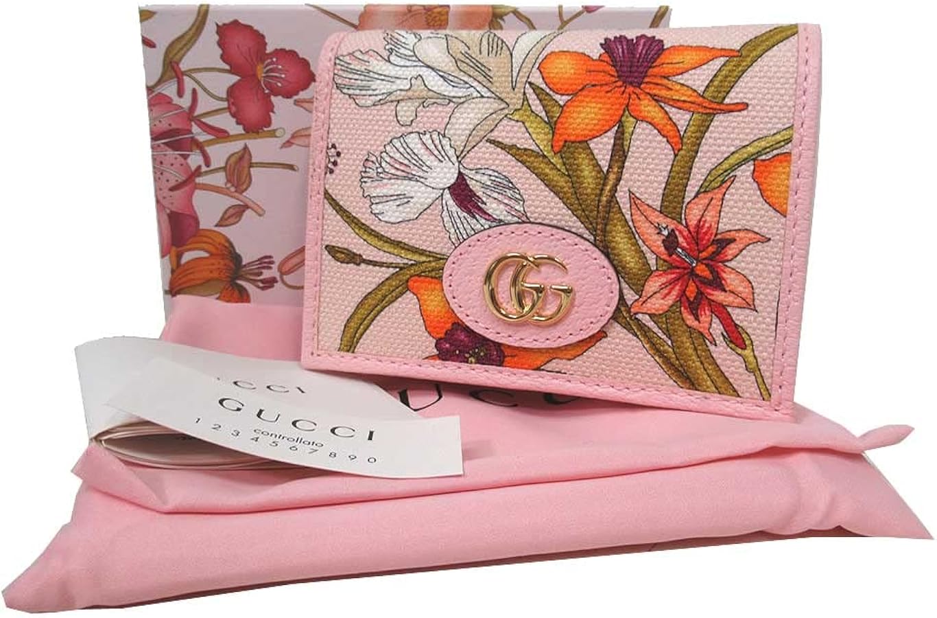 Amazon | [グッチ] ミニ財布 二つ折り レディース 577347 フローラ