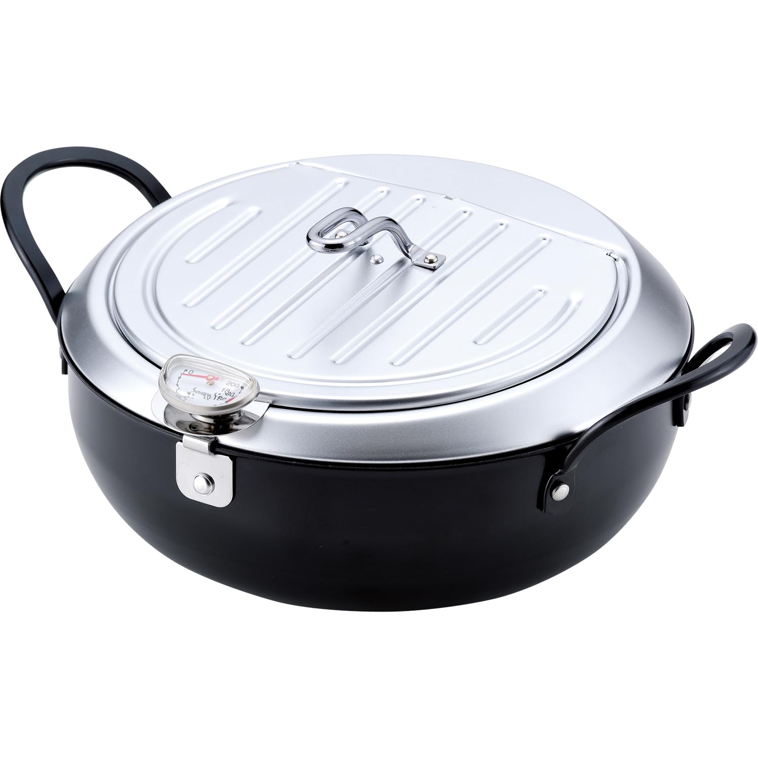 Amazon｜和平フレイズ 燕三条製 蓋付 鉄 天ぷら鍋 20cm 温度計付 IH