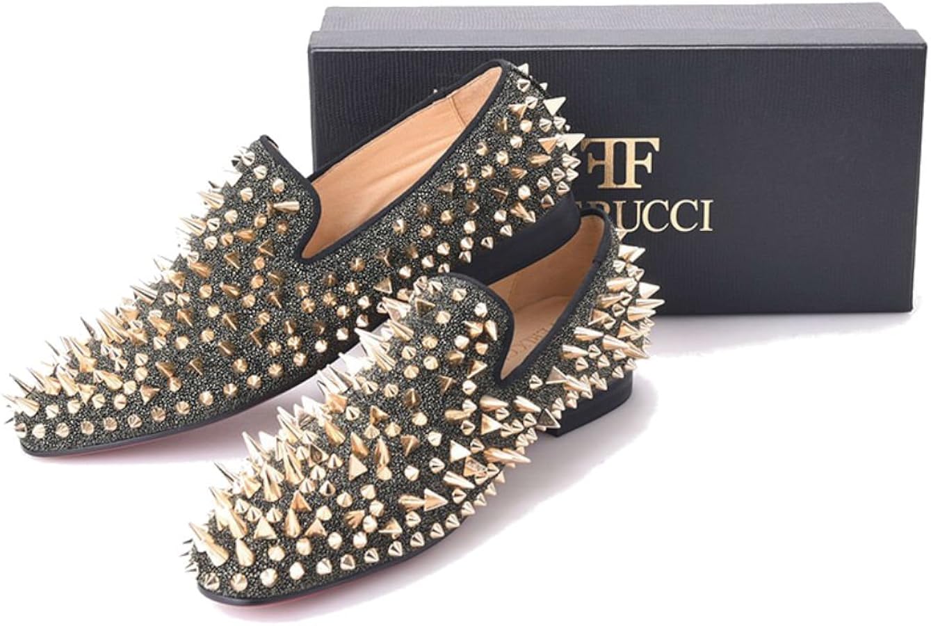 Amazon.com | FERUCCI Men Gray Velvet Slippers Loafers Flat with