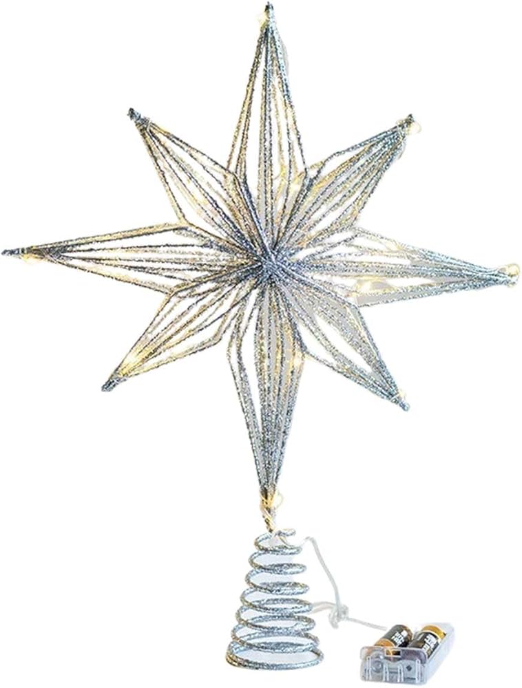 Amazon.co.jp: iikuru クリスマス ツリートップ スター クリスマス