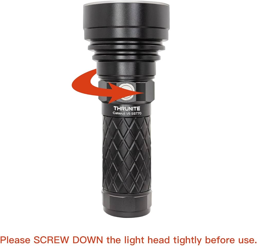 ThruNite Catapult V6 SST70 USB-C Rechargeable Flashlight, 2836