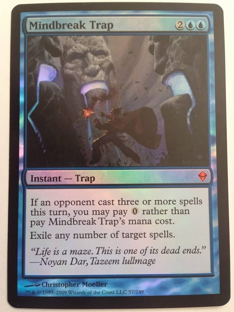 精神壊しの罠 英語 foil ゼンディカー 精神壊しの罠 英語 foil