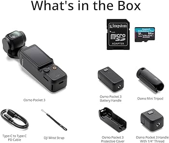 Amazon.com : DJI Osmo Pocket 3 Capture More Combo, Vlogging Camera