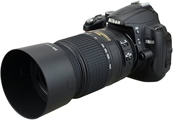 Amazon | リバーシブルカメラレンズフード HB-57交換用 Nikon DX 55