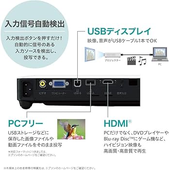 Amazon.co.jp: エプソン プロジェクター EB-1780W 3,000lm WXGA 1.8kg
