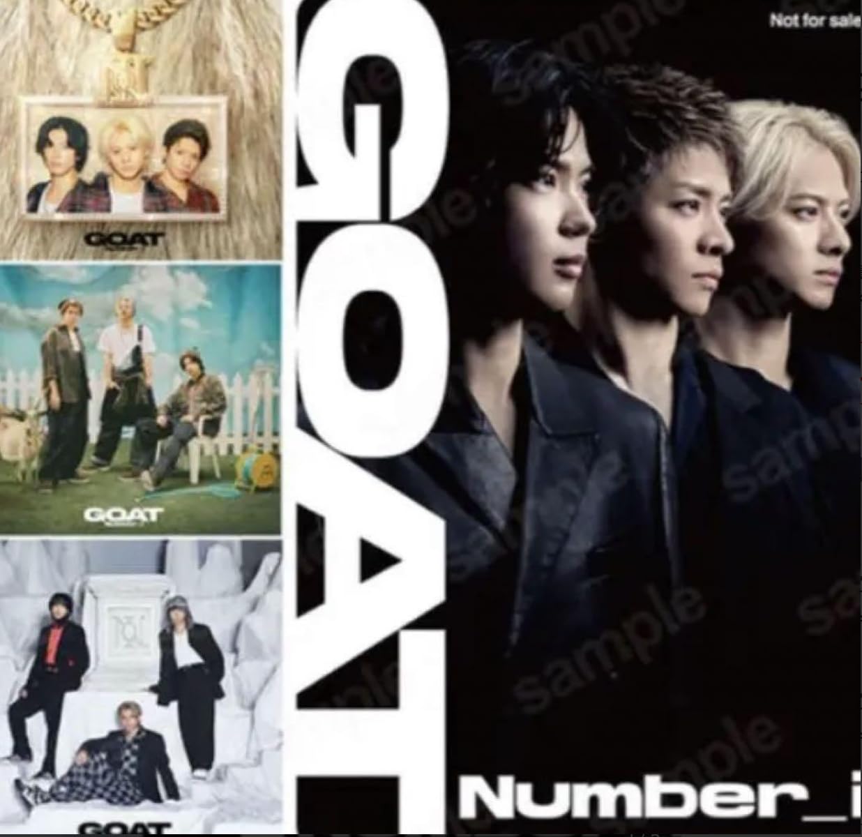 Amazon.co.jp: 【3形態まとめ買い特典付】Number_i「GOAT」初回生産