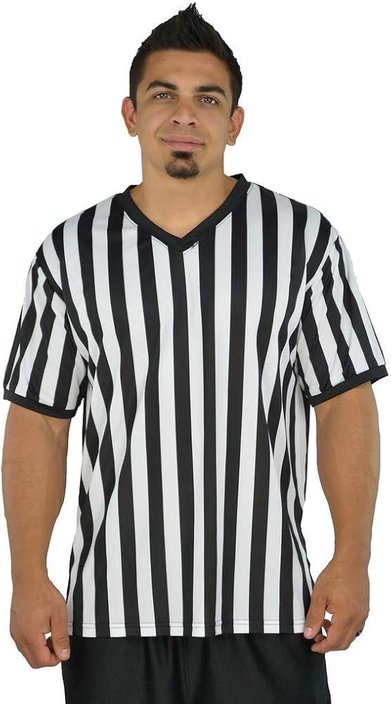 Amazon.com: Mens Referee Shirts | V-Neck Style | Perfect Ref Shirt