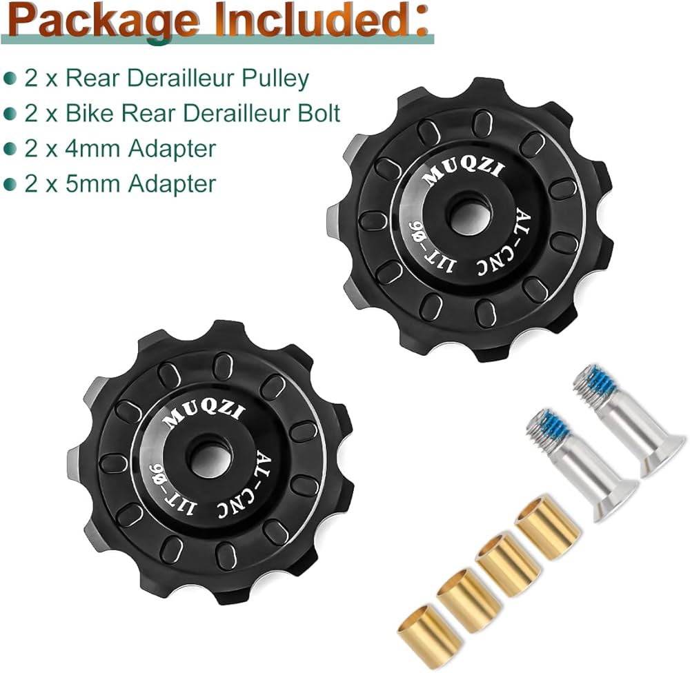 Amazon.com : MUQZI Bike Rear Derailleur Pulley, 11T+11T MTB