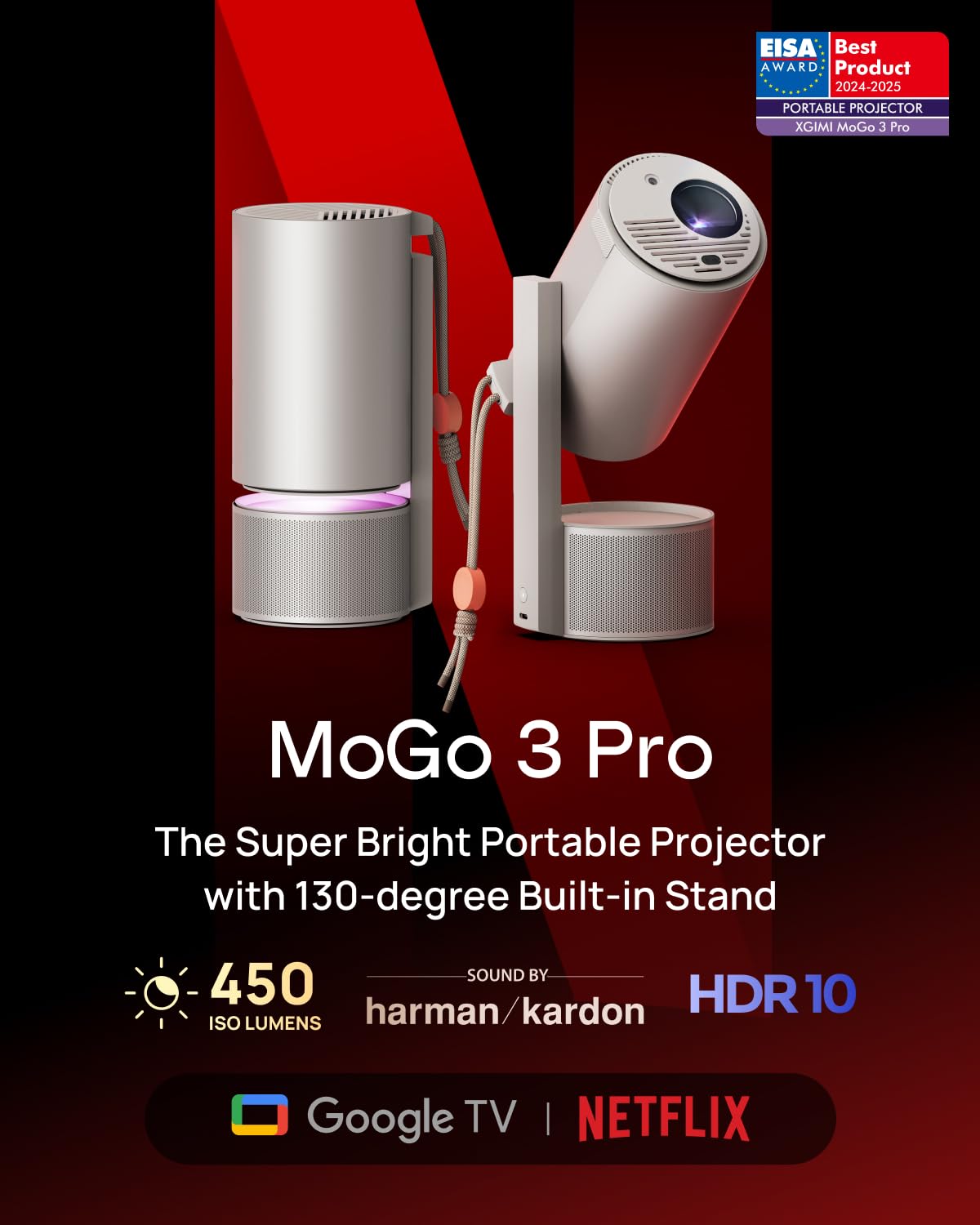 Amazon.com: XGIMI MoGo 3 Pro NEW Portable Projector, Google TV