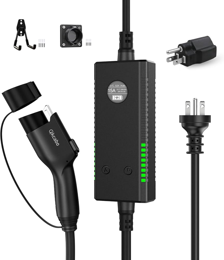 Amazon.co.jp: Qkcabo 3KW PHEV/EV 充電ケーブル、7.5メートル 100