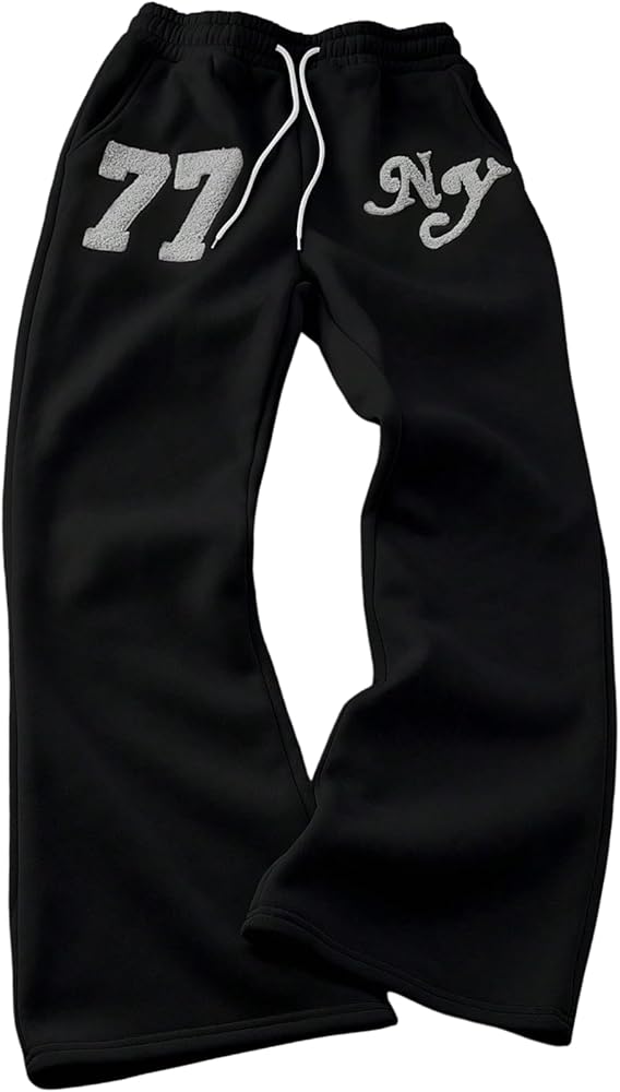 Amazon.com: GORGLITTER Men's Y2k Wide Leg Baggy Sweatpants Elastic