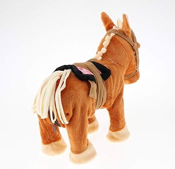 Amazon.co.jp: 馬 電動馬おもちゃ 歌う 歩く 馬ぬいぐるみ 全2カラー
