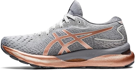 Amazon | ASICS Gel-Nimbus® 24 Piedmont Grey/Rose Gold 5 B (M