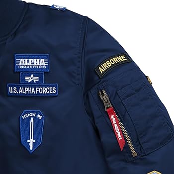 Amazon.com: Alpha Industries Boys' Squadron MA-1 Flight Jacket