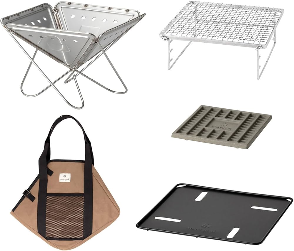 Amazon | snowpeak 焚火台S グリルネット 5点セット | Snow Peak