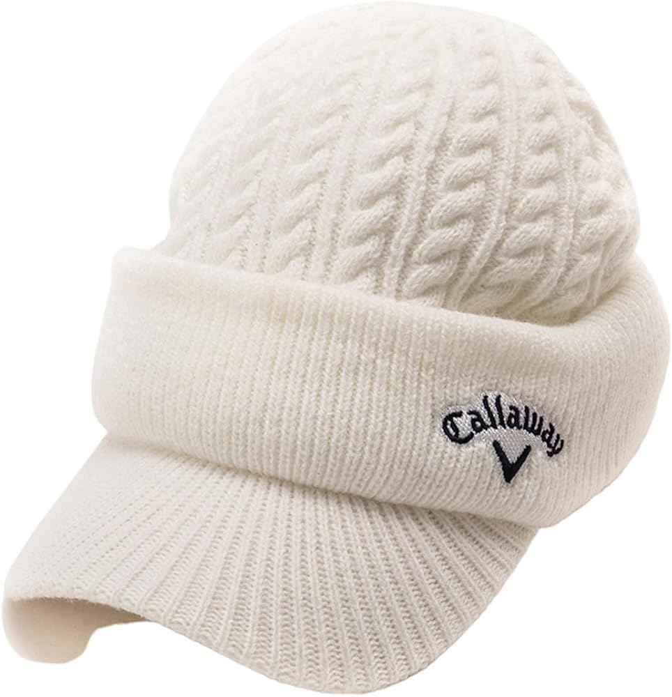 Amazon | [キャロウェイ] レディース ツバ付きニットキャップ