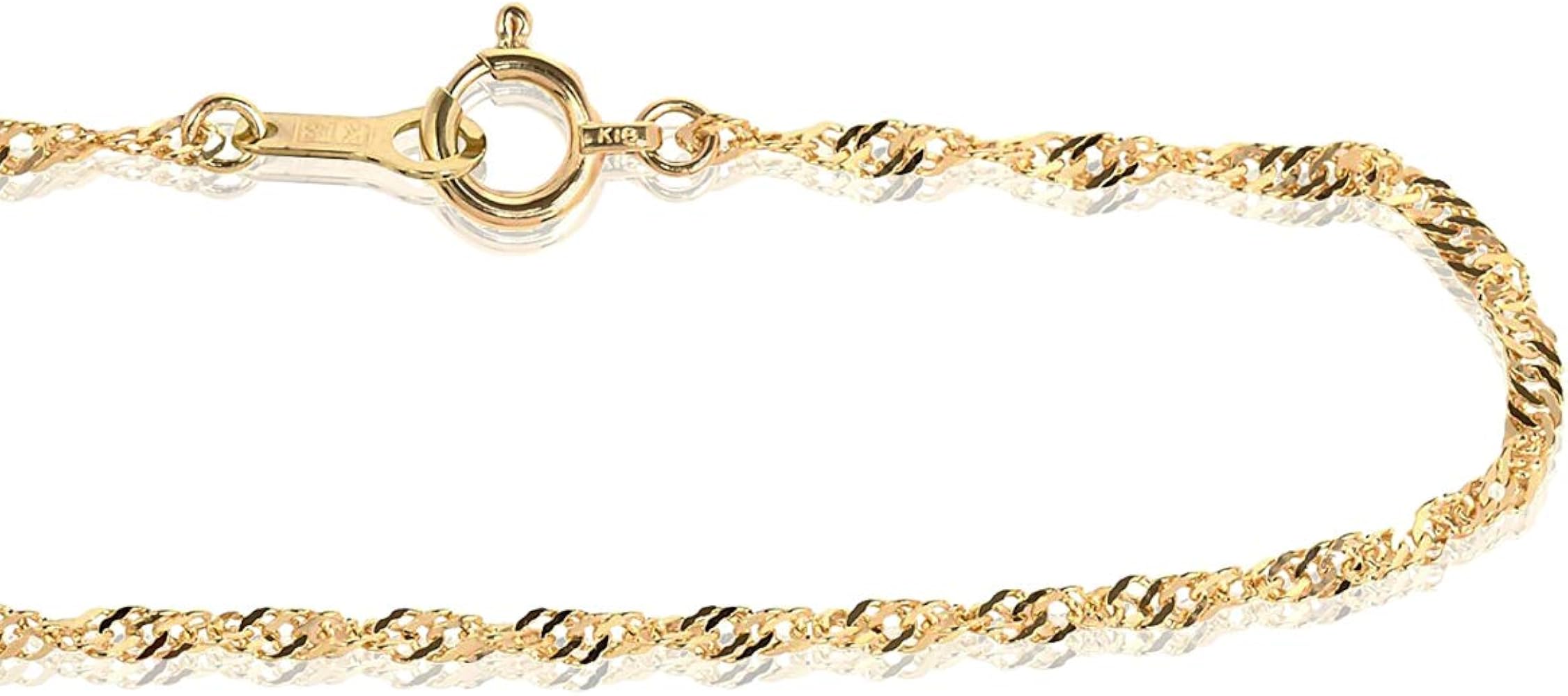 Amazon | [ディーヴァス] 18金ブレスレット レディース k18