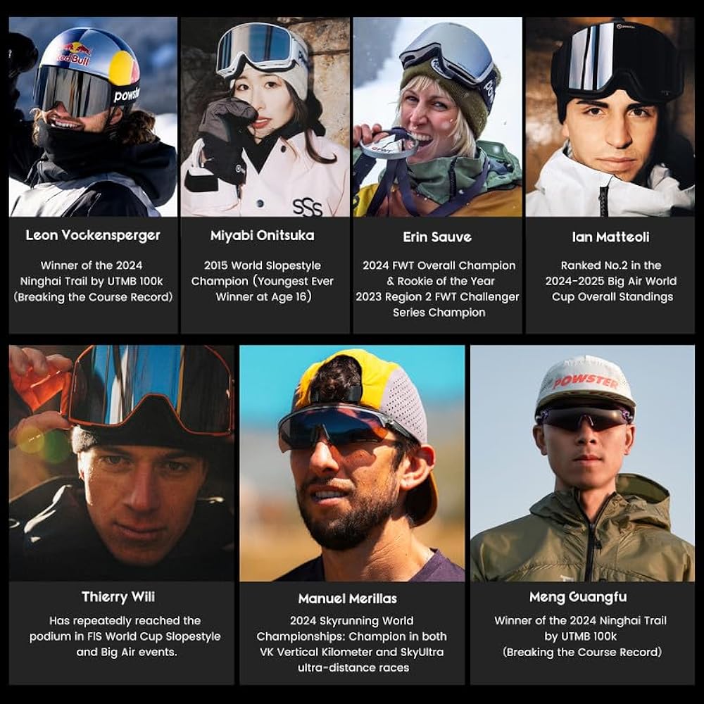 Amazon | Powster スキーゴーグル スノー OTG スノーボードゴーグル