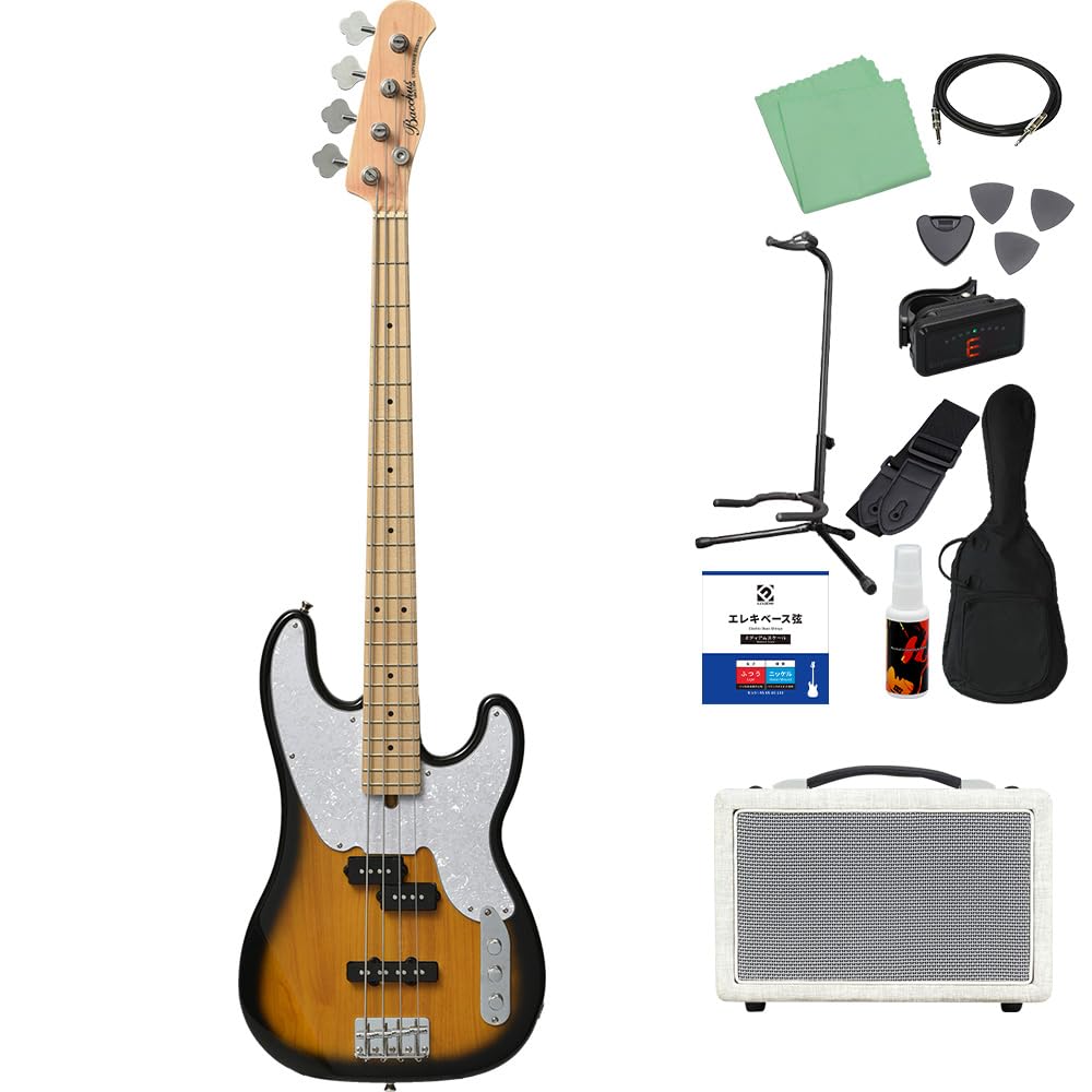 Amazon | Bacchus BTB-PJ/M 2TS 2トーンサンバースト ベース 初心者12