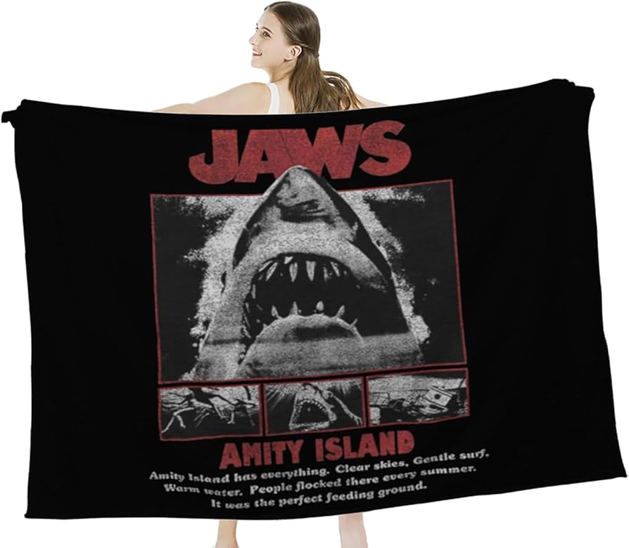 Amazon｜ブランケット Jaws ジョーズ 毛布 フランネル毛布 シングル