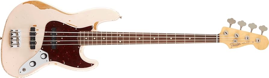 Amazon.com: Fender Flea Jazz Bass, Shell Pink, Rosewood