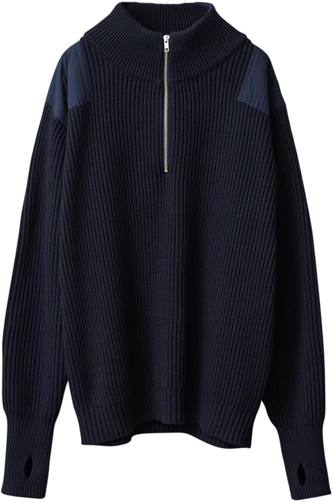 Amazon | [WAIPER] 米軍 U.S.M.C コットンニット コマンドハーフジップ