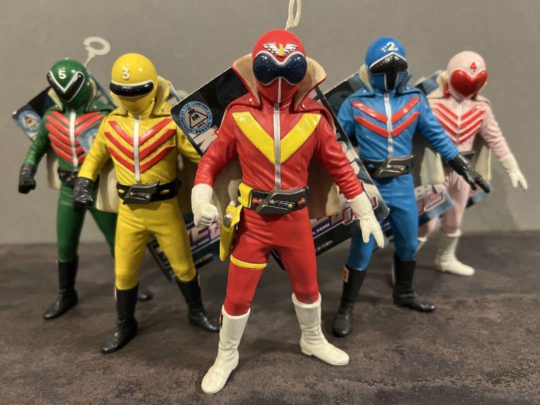 Amazon.co.jp: 秘密戦隊ゴレンジャー ソフビ魂 ソフビ 全てタグ付 5体