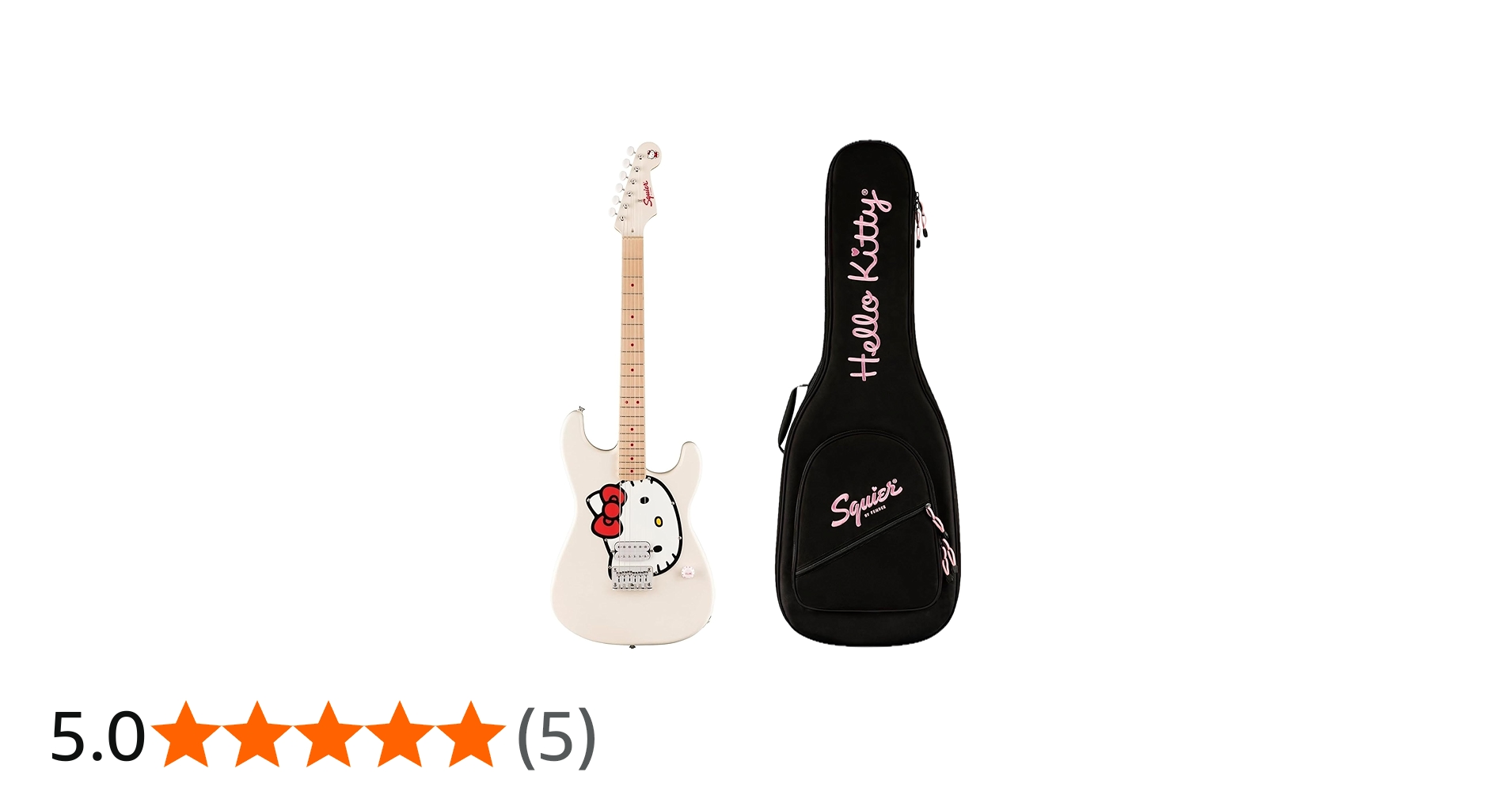 Amazon | Fender x Hello Kitty White Stratocaster | エレキギター