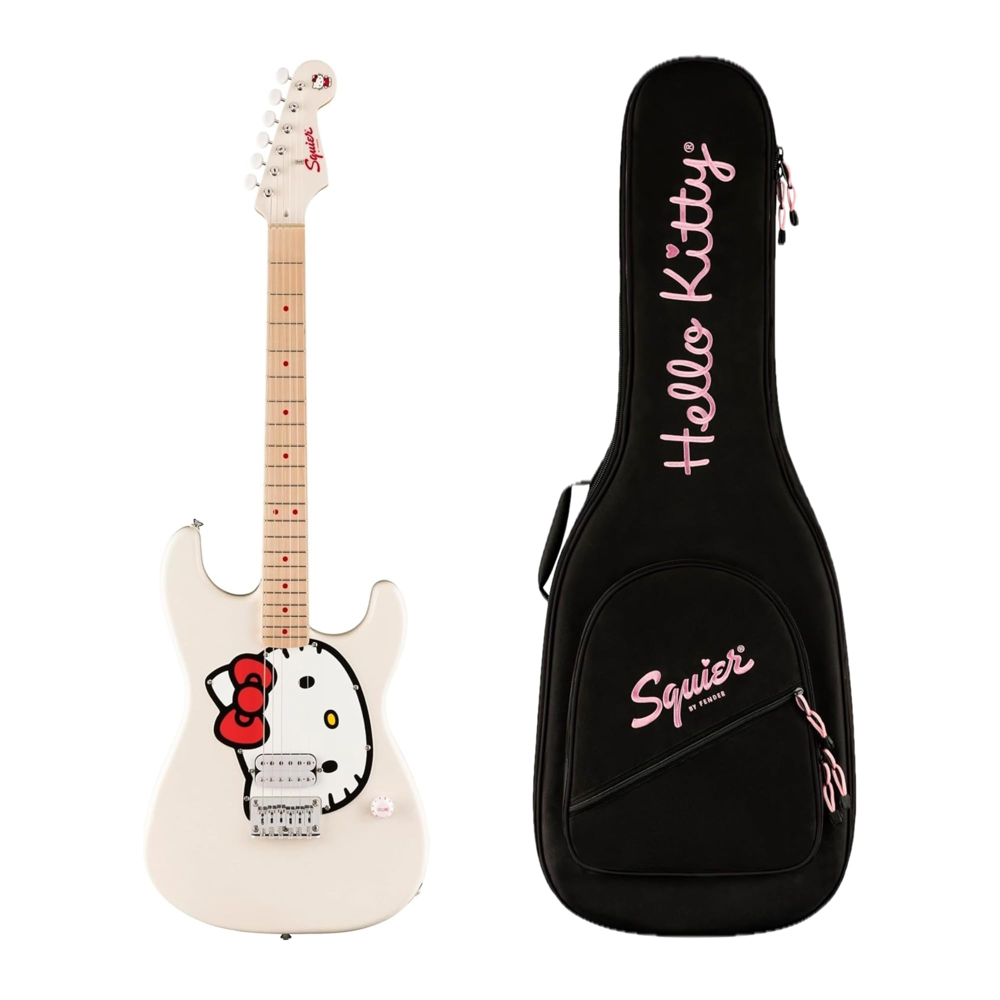 Amazon | Fender x Hello Kitty White Stratocaster | エレキギター