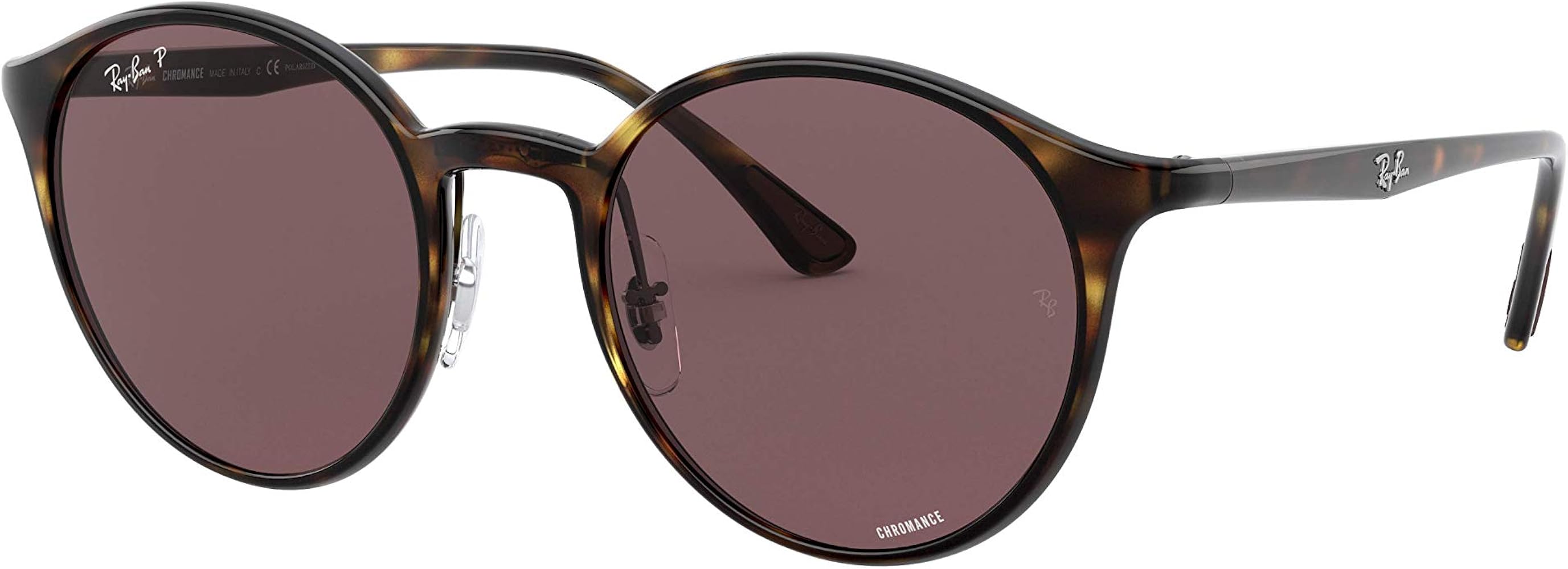 Amazon.com: Ray-Ban Unisex Rb4336ch Chromance Round Sunglasses