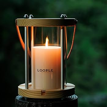 Amazon.co.jp: ［ LOOPLE ］ ループル キャンドルランタン 「 ウッド